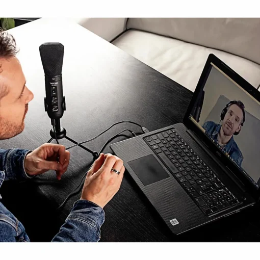 TASCAM TM-250U USB Condenser Microphone for Podcasting, Conferencing, and Computer Recording
