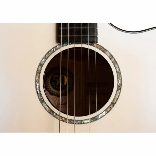 Taylor 614ce Limited-Edition 50th Anniversary Grand Auditorium Acoustic-Electric Guitar Trans White Edgeburst