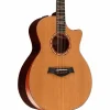 Taylor Custom Red Western Cedar-Red Ironbark Grand Auditorium Acoustic-Electric Guitar Red Mahogany
