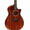 Taylor Custom Redwood-Figured Hawaiian Koa Grand Concert Acoustic-Electric Guitar Shaded Edge Burst