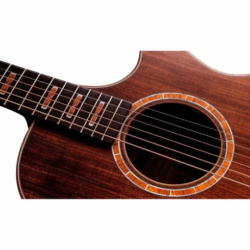Taylor Custom Redwood-Figured Hawaiian Koa Grand Concert Acoustic-Electric Guitar Shaded Edge Burst