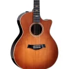 Taylor Custom Torrefied Sitka Spruce-East Indian Rosewood Grand Auditorium Acoustic-Electric Guitar Wild Honey Burst