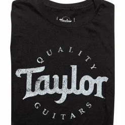 Taylor Distressed Logo T-Shirt X Large Black