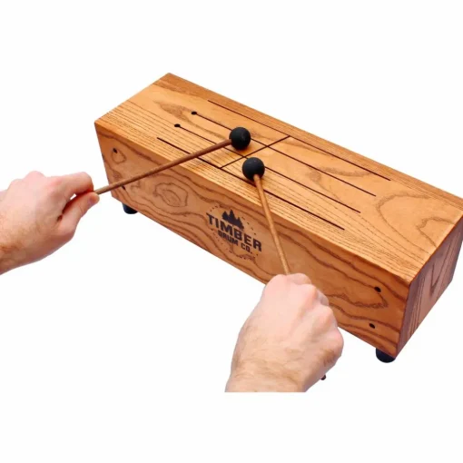 Timber Drum Company Slit Tongue Log Drum with Mallets