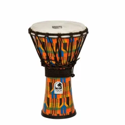 Toca Freestyle Kente Cloth Rope Tuned Djembe 7 in.