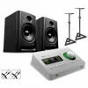 Universal Audio Apollo Solo Thunderbolt With Harbinger Studio Monitor Pair, Stands & Cables SM508
