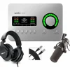 Universal Audio Apollo Solo USB Heritage Edition Interface With Shure SM7B, SRH 440 and Mic Cable