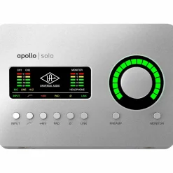 Universal Audio Apollo Solo Thunderbolt With Harbinger Studio Monitor Pair, Stands & Cables SM508