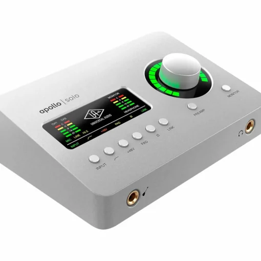 Universal Audio Apollo Solo USB Heritage Edition Interface With Shure SM7B, SRH 440 and Mic Cable