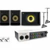 Universal Audio Volt 4 with KRK ROKIT G5 Studio Monitor Pair & S10 Subwoofer (Stands & Cables Included) ROKIT 8