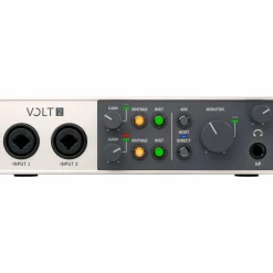 Universal Audio Volt 2 With Harbinger Studio Monitor Pair, Stands & Cables SM505