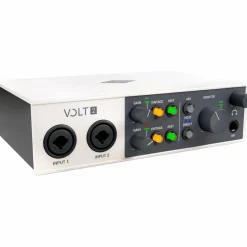 Universal Audio Volt 2 With Harbinger Studio Monitor Pair, Stands & Cables SM505