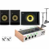 Universal Audio Volt 476P with KRK ROKIT G5 Studio Monitor Pair & S10 Subwoofer (Stands & Cables Included) ROKIT 8