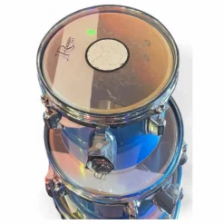 Used 1981 Rogers 9 Piece STUDIO TEN Metallic Blue Drum Kit