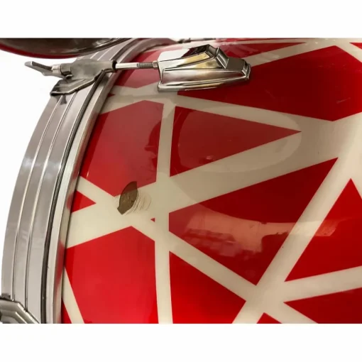 Used 1984 TAMA 4 piece SWINGSTAR VAN HALEN WRAP RED AND WHITE Drum Kit