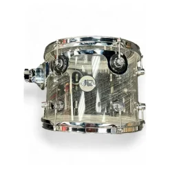 Used DW 3 piece Design Series Acrylic Clear Drum Kit