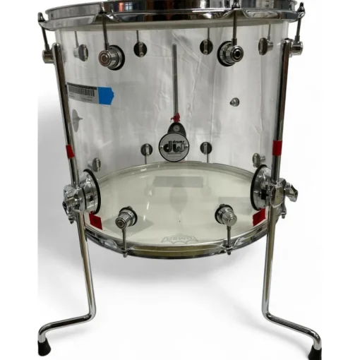 Used DW 16X16 Design SeriesAcrylic Clear Drum