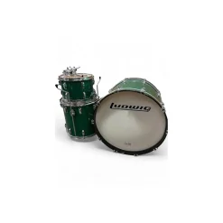 Used Ludwig 3 piece Classic Maple GREEN Drum Kit