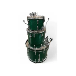 Used Ludwig 3 piece Classic Maple GREEN Drum Kit