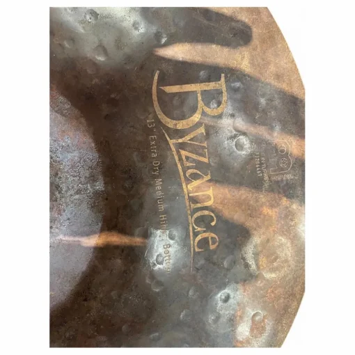 Used MEINL 13in BYZANCE EXTRA DRY MEDIUM HATS Cymbal