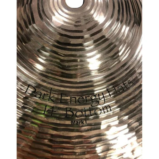 Used Paiste 14in Signature Dark Energy Hi Hat MK I Bottom Cymbal