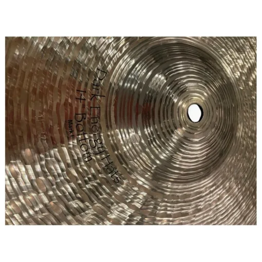 Used Paiste 14in SIGNATURE DARK ENERGY MK I HI HAT BOTTOM Cymbal