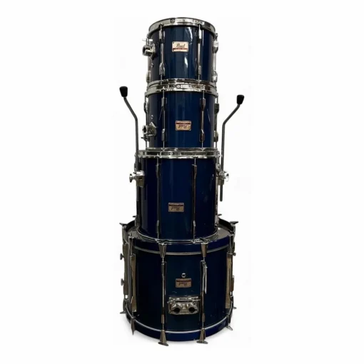 Used Pearl 4 piece MLX Sheer Blue Drum Kit