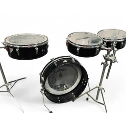 Used Remo 4 piece Legero Black Drum Kit