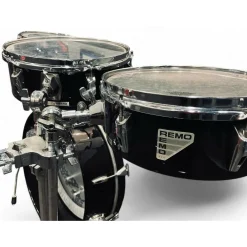 Used Remo 4 piece Legero Black Drum Kit