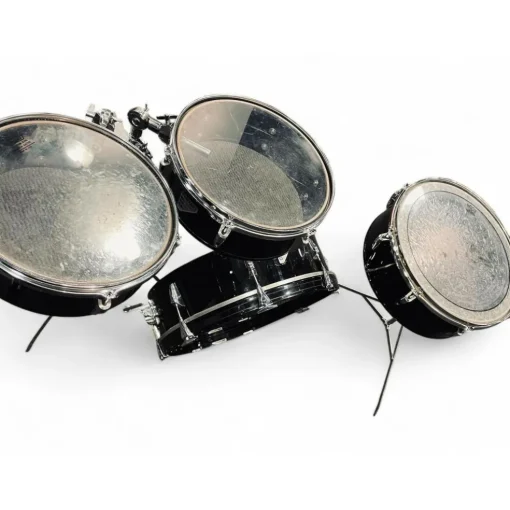 Used Remo 4 piece Legero Black Drum Kit