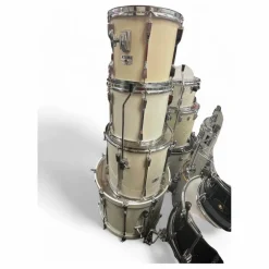 Used TAMA 4 Piece Rockstar Classic White Drum Kit