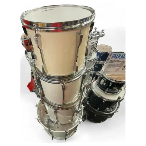Used TAMA 4 Piece Rockstar Classic White Drum Kit