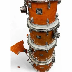Used Yamaha 5 piece Oak Custom Honey Amber Drum Kit