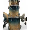 Used Yamaha 4 piece Phoenix Burled Ash Textured Sapphire Fade Drum Kit