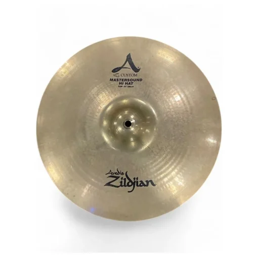 Used Zildjian 15in A Custom Mastersound Hi Hat Pair Cymbal
