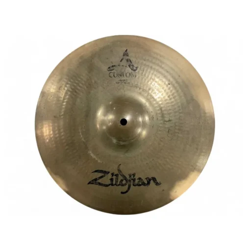 Used Zildjian 14in A Custom Hi Hat Pair Cymbal