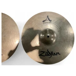 Used Zildjian 14in A Custom Hi Hat Pair Cymbal