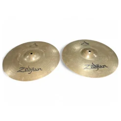 Used Zildjian 14in A Custom Hi Hat Pair Cymbal
