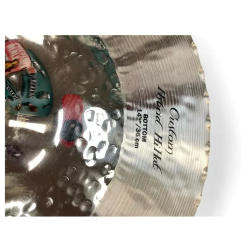Used Zildjian 14.25in K Custom Hybrid Hi Hat Pair Cymbal