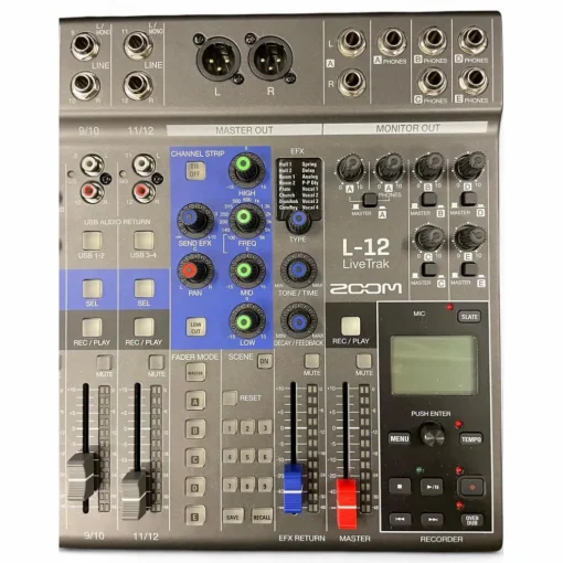 Used Zoom Live Trak L-12 MultiTrack Recorder
