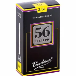 Vandoren 56 rue Lepic Bb Clarinet Reeds Strength 3.5+ Box of 10