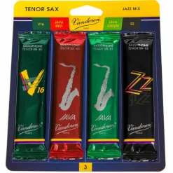 Vandoren Tenor Saxophone Jazz Reed Sample Pack Strength - 3