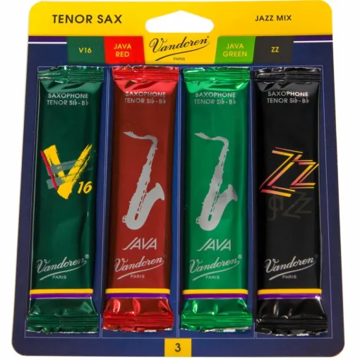 Vandoren Tenor Saxophone Jazz Reed Sample Pack Strength - 3