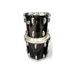 Vintage 1970s Ludwig 3 piece 3 PC KIT Black Drum Kit