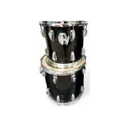 Vintage 1970s Ludwig 3 piece 3 PC KIT Black Drum Kit