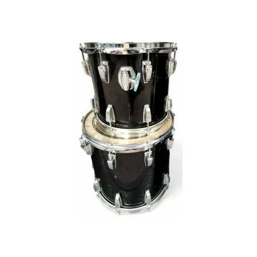 Vintage 1970s Ludwig 3 piece 3 PC KIT Black Drum Kit