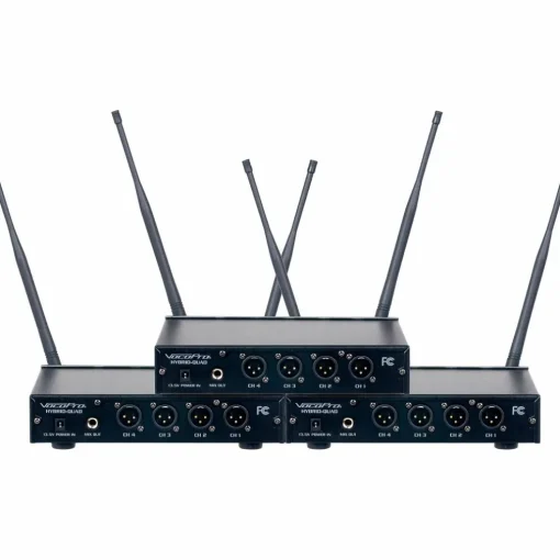 VocoPro DIGITAL-PLAY-12 12-Channel UHF Wireless Headset/Lapel Microphone System, 900-927.2mHz 902-928 MHz Black