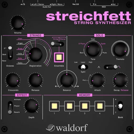 Waldorf Streichfett Desktop Synthesizer