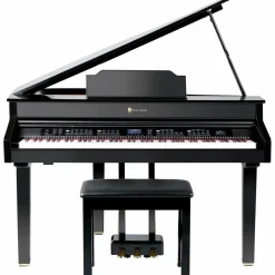 Williams Symphony Grand II Digital Micro Grand Piano With Bench Black 88 Key