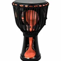 X8 Drums Blackout Lava Lamp Djembe 12 in. Red Multi Fade